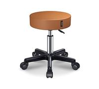 Tabouret pivotant réglable en cuir PU avec rembourrage doux pour spa, salon, médecine, tatouage