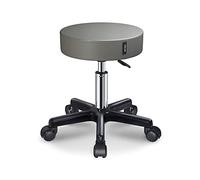 Tabouret pivotant réglable en cuir PU avec rembourrage doux pour spa, salon, médecine, tatouage