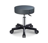 Tabouret pivotant réglable en cuir PU avec rembourrage doux pour spa, salon, médecine, tatouage