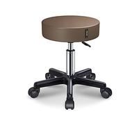 Tabouret pivotant réglable en cuir PU avec rembourrage doux pour spa, salon, médecine, tatouage