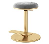 Tabouret pivotant réglable en velours avec coussin confortable pour coiffeuse, salon de beauté et utilisation à la maison, design chic pour un style et un confort ultimes