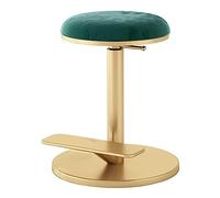 Tabouret pivotant réglable en velours avec coussin confortable pour coiffeuse, salon de beauté et utilisation à la maison, design chic pour un style et un confort ultimes