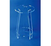 Tabouret plexiglas assis debout Transparent G