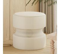 Tabouret pliable avec coussin en polyuréthane, chaise ronde en papier, forte force de charge, peut être utilisé comme table d'appoint, idéal pour la maison, les fêtes, les expositions, les centres