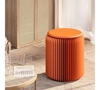 Tabouret pliable avec coussin en polyuréthane, chaise ronde en papier, forte force de charge, peut être utilisé comme table d'appoint, idéal pour la maison, les fêtes, les expositions, les centres