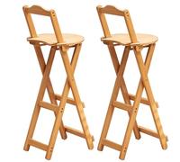 Tabouret pliable avec dossier - Design compact et léger pour camping, cuisine, café et utilisation professionnelle - Haut