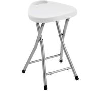 Tabouret pliable blanc - Gedy - G-CO750200300 - Métal - Contemporain/Design