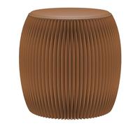 Tabouret pliable en accordéon en papier kraft avec coussins - Chaise de canapé rétractable, facile à ranger et à transporter - Siège en papier vintage, adapté pour l'école, la cuisine, le salon ou la