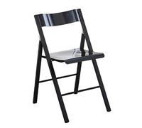 Tabouret pliable en acrylique transparent, design ergonomique en forme de C pour cuisine, salon, jardin et camping