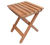 Tabouret pliable en bois - Banc utilitaire portable - Marchepied en bois - Siège pliable - Design simple