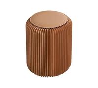 Tabouret Pliable en Carton - Repliable 3cm d'Épaisseur, Léger 2.4kg avec Assise Offerte, 100% Recyclable pour Salon, Camping, Bureau(Brown,44x36cm)