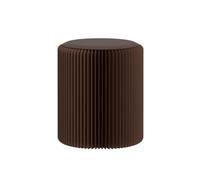 Tabouret pliable en papier nid d'abeille avec coussin - Repose-pieds pliable léger en fourrure nid d'abeille 32 x 40 cm, idéal pour la maison et l'extérieur