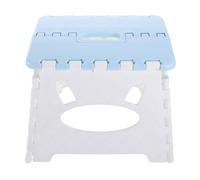 Tabouret Pliable en Plastique Bleu, Portable, pour Jardin et Voyage | Folding Step Stool, Facile à Ranger, Résistant à L'usure, Aspect Mignon, Usage Extérieur