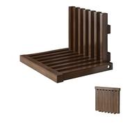 Tabouret pliable mural - Gain de place - Siège en bois avec forte charge - Roulement pour salle de bain et entrée