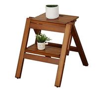 Tabouret pliable portable - Escabeau en bois massif, petit banc d'extérieur multifonctionnel pour la maison et le jardin, design léger et peu encombrant