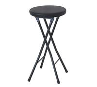Tabouret pliable portable sans dossier, solution gain de place pour cuisine, bar ou salle de loisirs - Design léger et compact pour un rangement facile