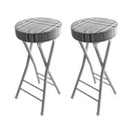 Tabouret pliable portable sans dossier, solution gain de place pour cuisine, bar ou salle de loisirs - Option assise légère et pratique