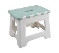 Tabouret pliable pour la maison et l'extérieur, design ergonomique, compact et léger (vert)