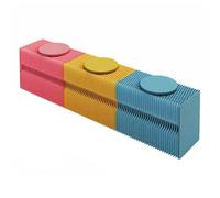 Tabouret pliable réglable en accordéon en papier kraft avec coussin - Banc extensible pour sièges supplémentaires