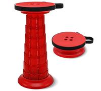 Tabouret pliable réglable et rétractable pour adultes avec capacité de charge de 350 kg, chaise pliable pour voyage, chasse (pourpre)