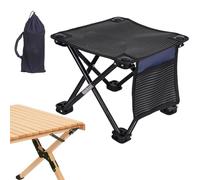 Tabouret pliable - Siège portable rétractable extra haut | Capacité de charge de 150 kg Chaise d'extérieur pour camping, randonnée, léger mais robuste, design compact pour un transport facile