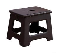 Tabouret pliable sûr et antidérapant pour la maison et l'extérieur, idéal pour atteindre les étagères hautes ou les comptoirs (noir)