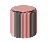 Tabouret Pliable Tabouret en Papier Pliant de 15 Pouces de Haut, Chaise de Loisirs télescopique Portable, utilisé pour la décoration de la Maison, du Mariage et du Bureau(Pink)