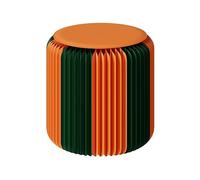 Tabouret Pliable Tabouret en Papier Pliant de 15 Pouces de Haut, Chaise de Loisirs télescopique Portable, utilisé pour la décoration de la Maison, du Mariage et du Bureau(Orange)