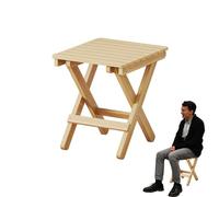 Tabouret pliable, tabouret portable en bois, tabouret pliable portable, tabouret de camping pliable robuste, repose-pieds en bois pour accessoires de camping