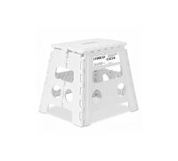 Tabouret Pliant Blanc 32cm, Marchepied Pied Pliable BM TOOLS BMT-MP32-BLANC 150kg Capacité, Léger et Compact pour Adulte/Enfant