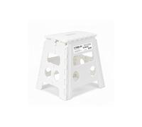 Tabouret Pliant Blanc 40cm, Marchepied Pied Pliable BM TOOLS BMT-MP40-BLANC 150kg Capacité, Léger et Compact pour Adulte/Enfant