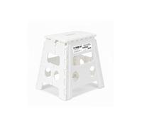 Tabouret Pliant Blanc 40cm, Marchepied Pied Pliable BM TOOLS BMT-MP40-BLANC 150kg Capacité, Léger et Compact pour Adulte/Enfant