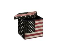 Tabouret pliant coffre de rangement banc pliable 38 x 38 cm USA 3013093