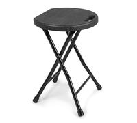 Tabouret pliant de qualité supérieure - Charge maximale : 250 kg - Tabouret pliable portable avec poignée de transport - Tabouret léger et durable avec pieds antidérapants - Pour jardin, intérieur