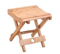 Tabouret Pliant en Bois Bambou, Siège Portable pour Garçon et Filles, Kaki | Usage Maison et Extérieur, Format Compact, Design Multifonction, comme Meuble de Camping ou Marche-pied