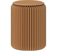 Tabouret Pliant En Carton, Multifonction Pour La Maison, Chaise Ronde Créative Papier Kraft Avec Structure Hexagonale En Nid D'abeille Pour L'école, Salon, La Salle À Manger Et Dortoir B,H:44cm