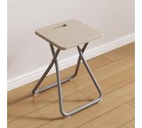 Tabouret Pliant en Matériau PP & Acier Au Carbone, Conception Robuste Et Durables pour Le Salon, Le Balcon, La Chambre À Coucher Et Bien Plus, sans Montage Requis(Multi-Colored)