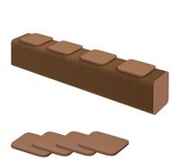 Tabouret Pliant en Papier avec Coussin en Polyuréthane,Banc Pliant,Tabouret Accordéon De 120/150/200/250CM,Capacité De Charge par Siège:200 Kg,Idéal pour Le Salon Ou Le Café Brown-4seats