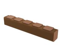 Tabouret Pliant en Papier,Banc Nid d'abeille avec Coussin en Polyuréthane,Capacité De Charge par Siège: 200Kg,Idéal pour Le Salon,La Salle À Manger Et Le Bureau.Décoration Brown-5seats