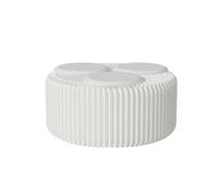 Tabouret Pliant en Papier Kraft, Banc Alvéolé Accordéon Pliable pour Petits Espaces, Repose-Pieds et Table d’Appoint Portable pour Salon et Bureau Moderne,White-30×30×150cm