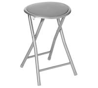 Tabouret pliant en PVC ""Elisa"" Atmosphera - Gris - Par 1 - Gris -