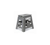 Tabouret Pliant Gris 40cm, Marchepied Pied Pliable BM TOOLS BMT-MP40-GRIS - 150kg Capacité, Léger et Compact pour Adulte/Enfant