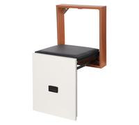 Tabouret pliant mural - Chaise pliante ultra fine de 7 cm - 35,5 x 36,5 cm - Tabouret à chaussures mural - Rangement sans prendre de place - Convient pour les entrées, le salon
