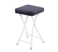 Tabouret pliant pliable pour intérieur et extérieur, chaise rembourrée compacte pour bar de cuisine ou patio avec protection de sol, solution de siège légère et portable