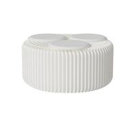 Tabouret Pliant Portable en Papier, Tabourets D'appoint Moderne en Accordéon, Taille Compacte, Librement Rétractable pour Centre Commercial, Cuisine, Salon et Salle à Manger(White,Small)