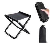 Tabouret Pliant Portable, Tabouret De Camping Pliable, Mini Tabouret Pliable, Équipé d'Une Pochette De Rangement, Adapté à La Pêche, Aux Voyages, Aux Sorties à La Plage Et Autres Occasions Similaires