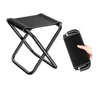 Tabouret Pliant Portable Tabouret Pliant Camping Mini Outdoor Tabouret Pliable avec Sac De Rangement pour Métro La Pêche Beach Garden Tabouret Pliant pour Un Rangement Facile Tabouret Pliant (L)