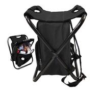 Tabouret Pliant Pour Camping - Siège D'Extérieur Pliable Avec Sac Isotherme | Chaise De Jardin Avec Un Sac Réfrigérant Isotherme,Pour Jardin, Camping, Plages, Voyages, Pêche, Balcon Et Extérieur