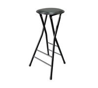 Tabouret Pliant, Tabouret de Bar Haut Pliable Rond et Rembourré, 60cm/70cm Tabouret de Bar de Cuisine Portable, Chaise Pliante à Hauteur de Comptoir pour l'Intérieur et l'Extérieur Camping (Color : B