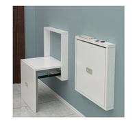 Tabouret pliant ultra fin pour changer de chaussures, chaises pliantes murales avec coussins rembourrés en cuir synthétique, artisanat résistant à la rouille, design peu encombrant